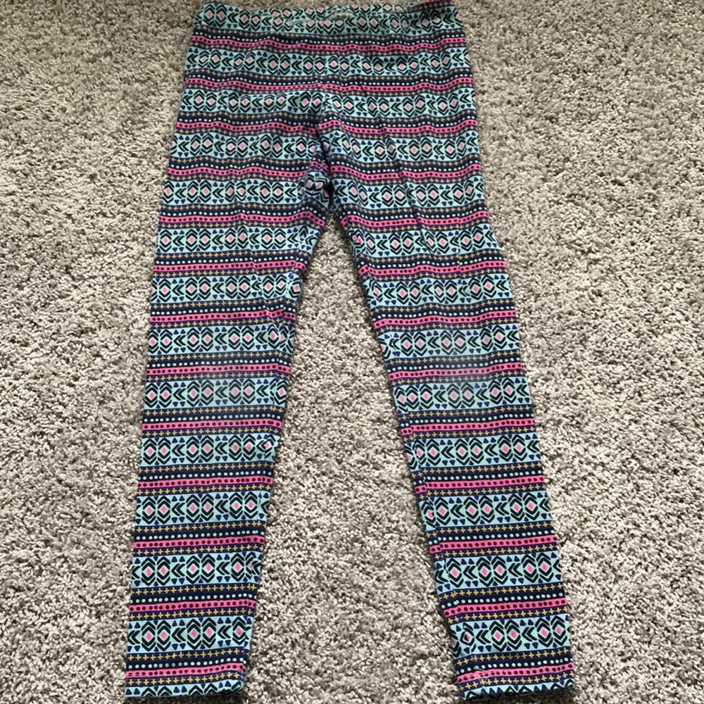Girls’ Tribal Print Leggings